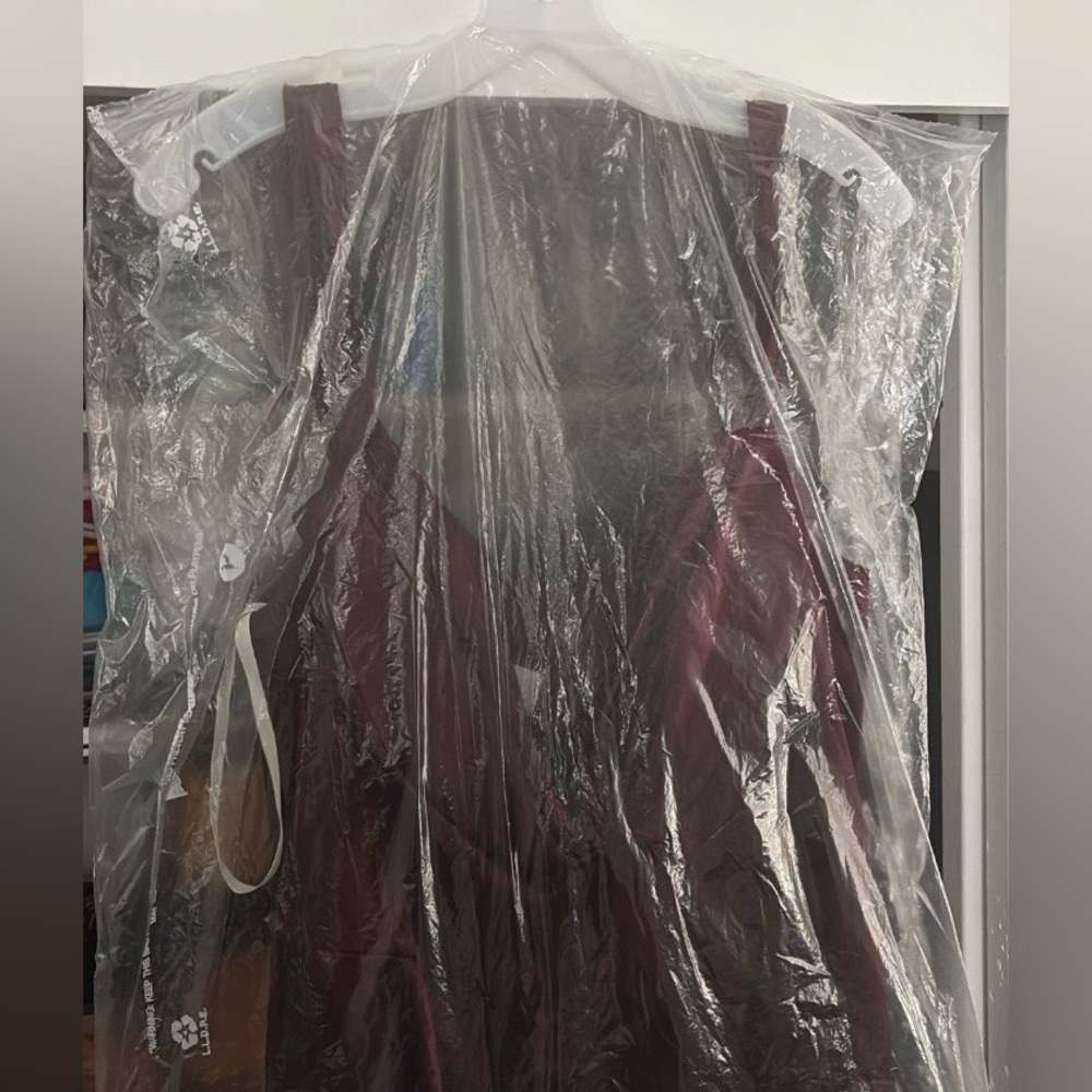 Chic Burgundy Wedding Gown